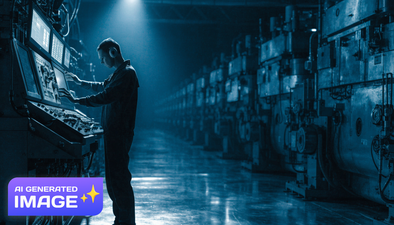 Manufacturing floor operators working with custom software built through co-creation and shadow runs for real-world production visibility